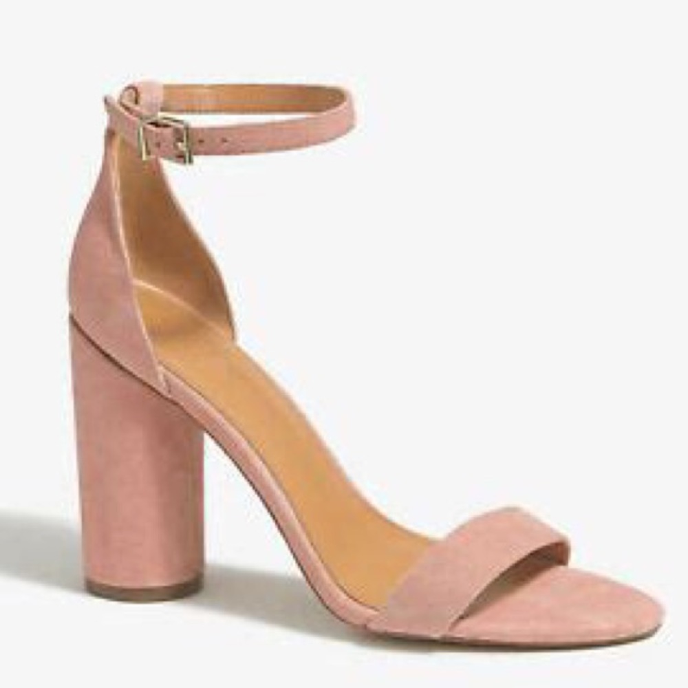 NIB Jcrew Suede Block Heel Sandal